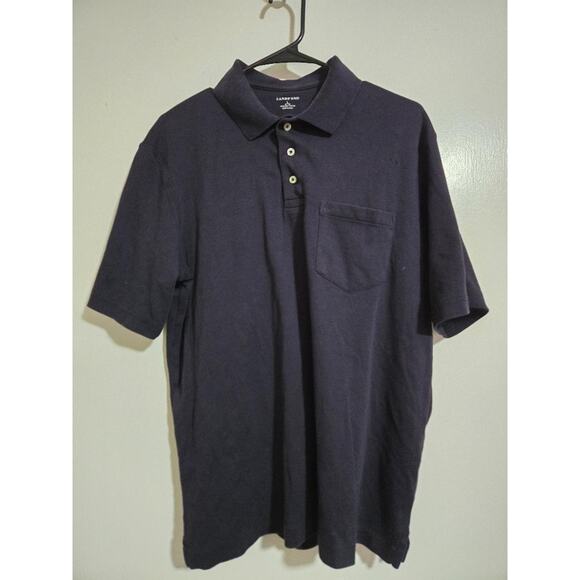 Large - Lands'End Shirt Polo Short Sleeve #F39f - Picture 1 of 3